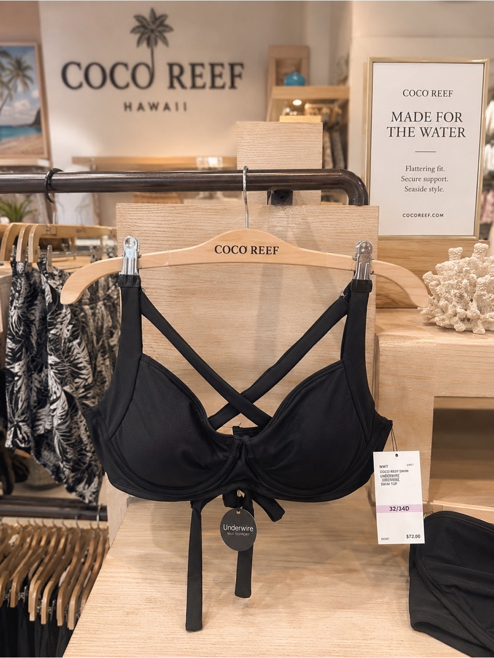 NWT COCO REEF SWIM Underwire Swim Top $72 MSRP